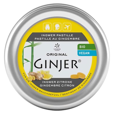 Ingwer Ginjer Pastille Zitrone Produktbild 1