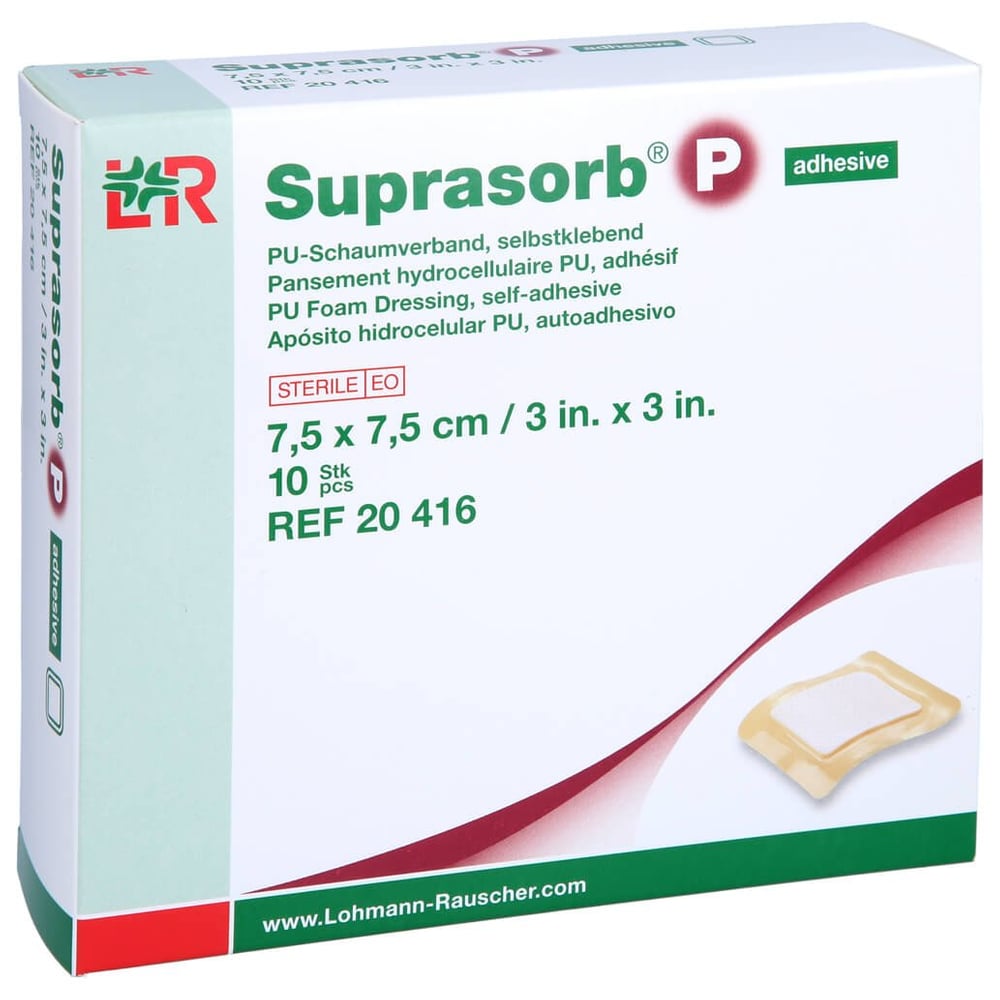 Suprasorb P 7.5x7.5cm Sk