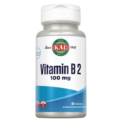 Vitamin B2 Riboflavin 100 mg KAL