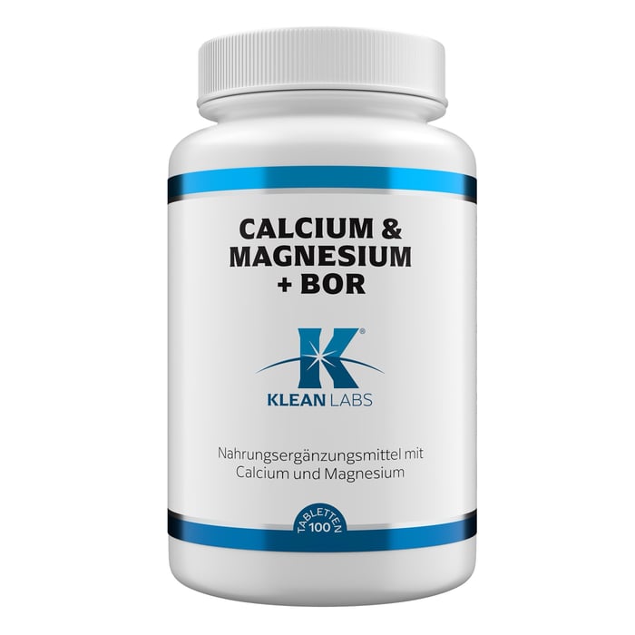 Calcium & Magnesium + Bor KLEAN LABS
