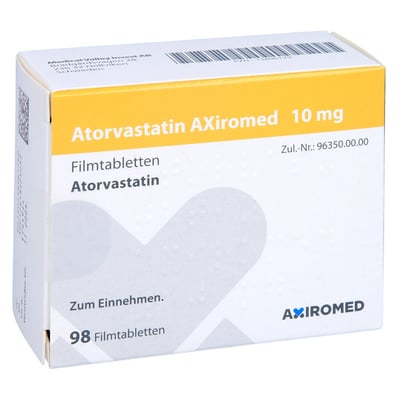 Atorvastatin AXiromed 10 mg