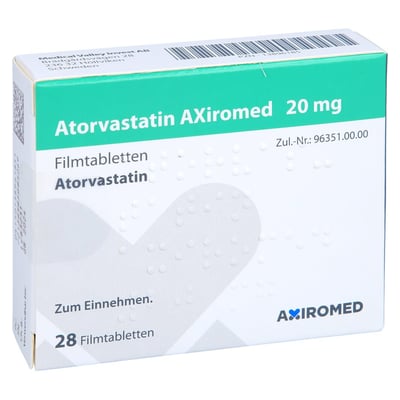 Atorvastatin AXiromed 20 mg