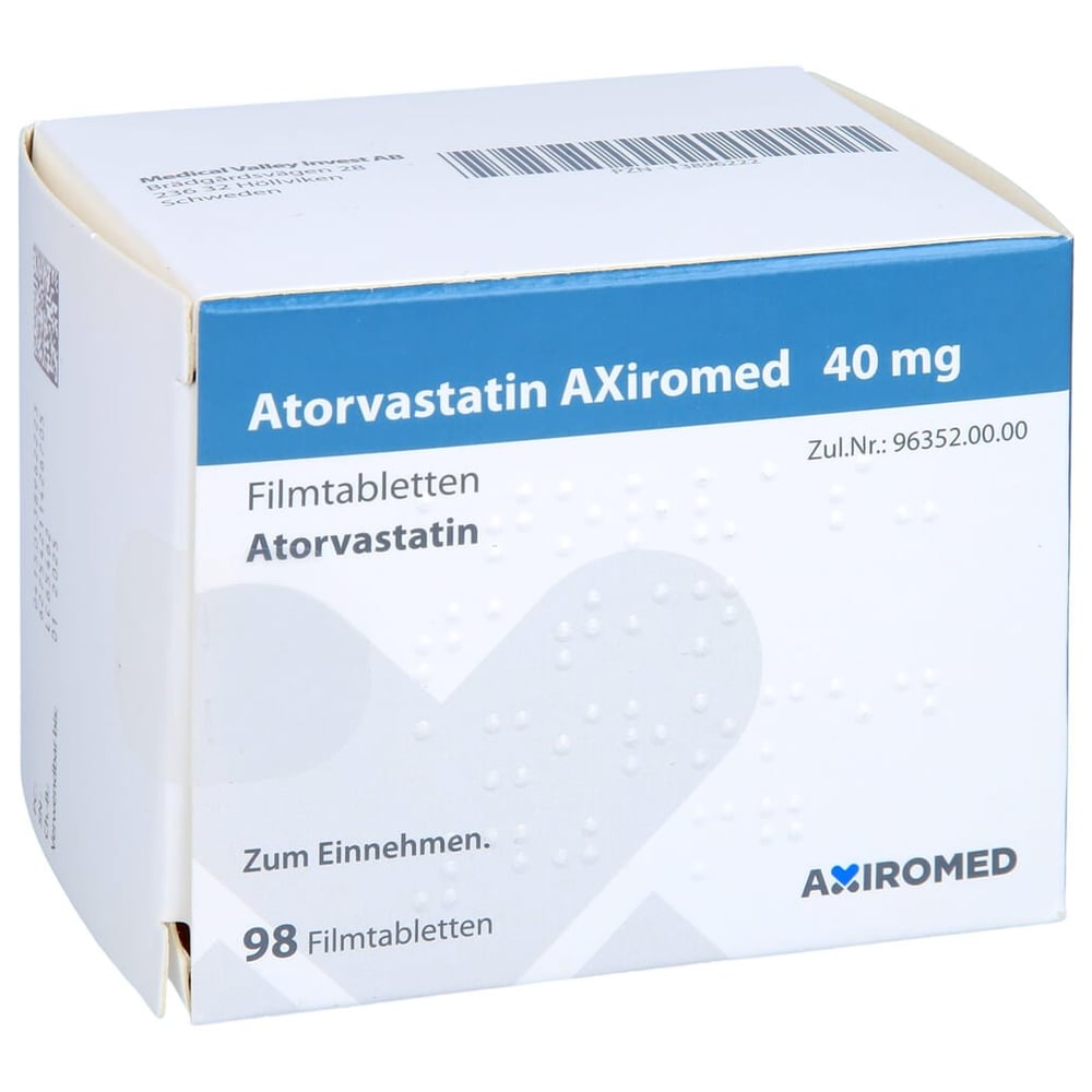 Atorvastatin AXiromed 40 mg
