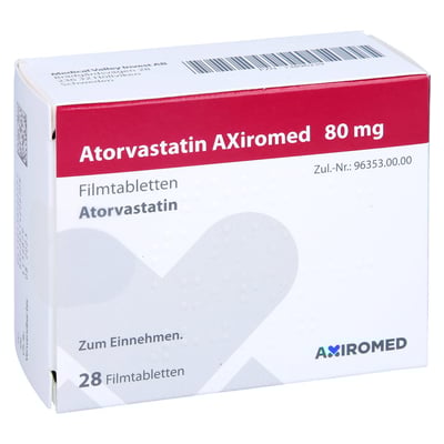 Atorvastatin AXiromed 80 mg