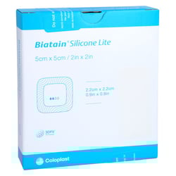 Biatain Silicone Lite Schaumverband 5x5 cm Kohlpharma