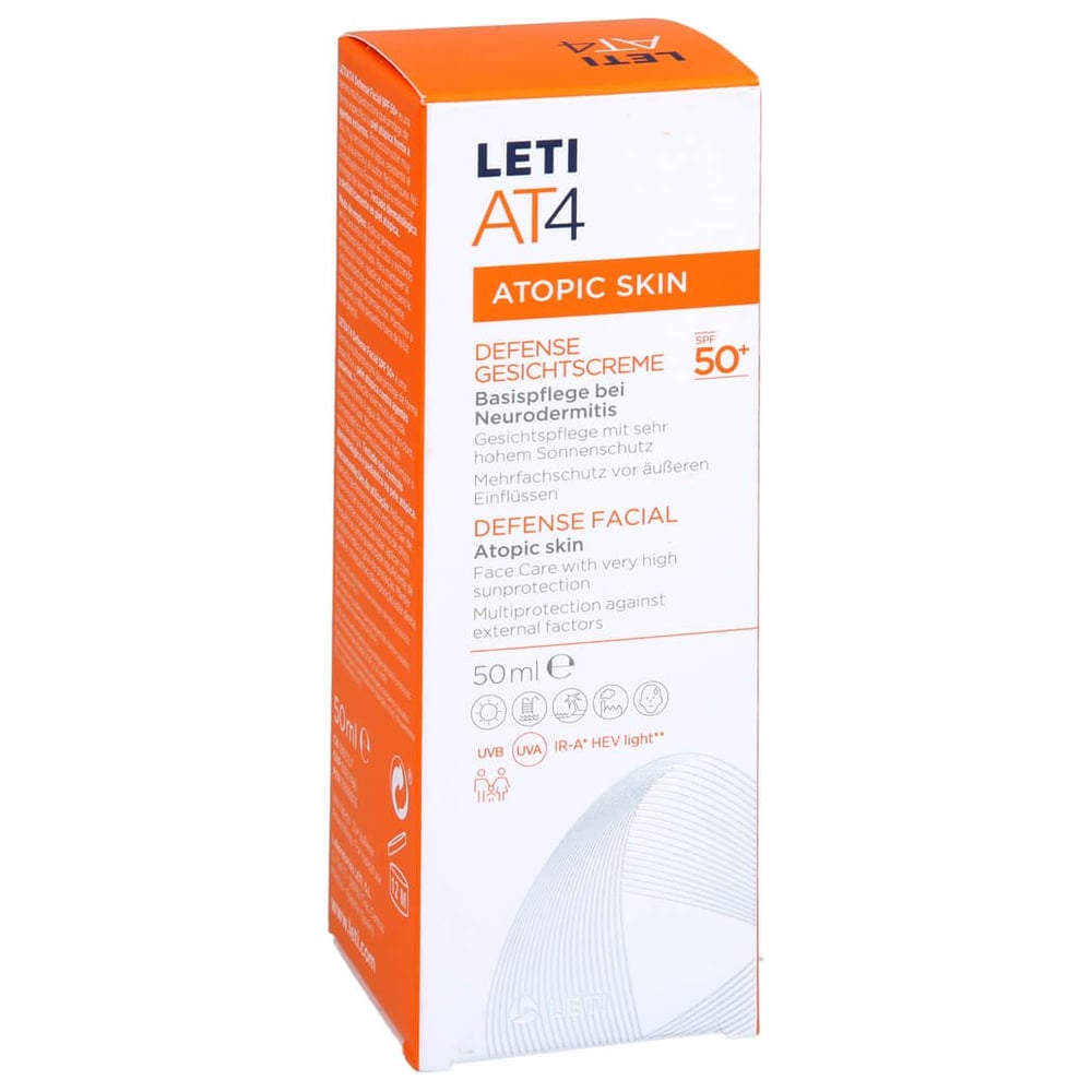 Leti At4 Defense Gesichtscreme Spf 50+