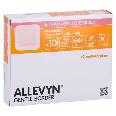 Allevyn Gentle Border 10x10 cm Schaumverb. Avitamed