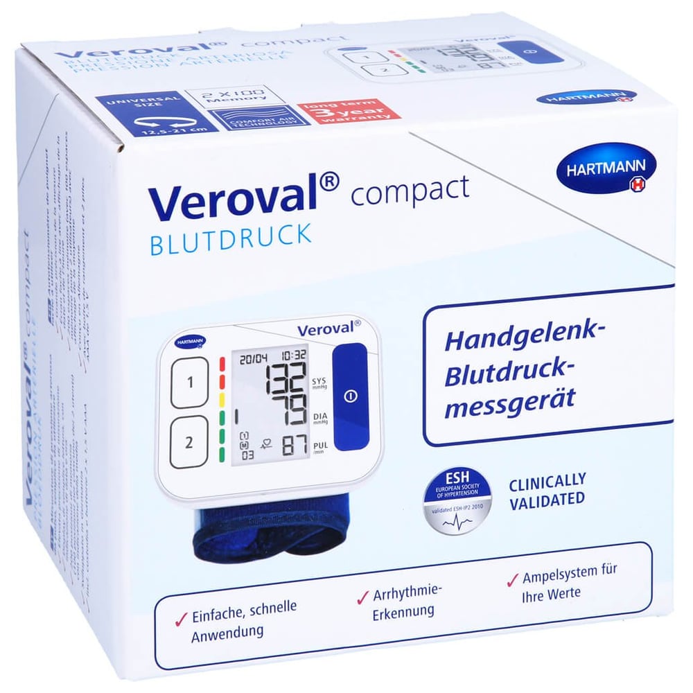 Veroval compact Handgelenk-Blutdruckmessgerät