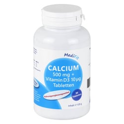 Calcium 500mg + Vitamin D3 10ug Tabletten MediFit