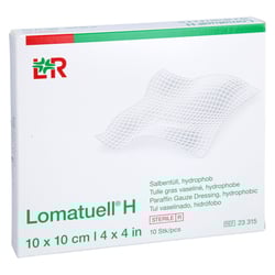 Lomatuell H Salbentüll 10x10 cm steril