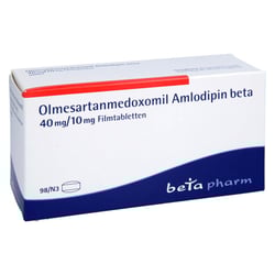 Olmesartanmedoxomil Amlodipin beta 40 mg/10 mg
