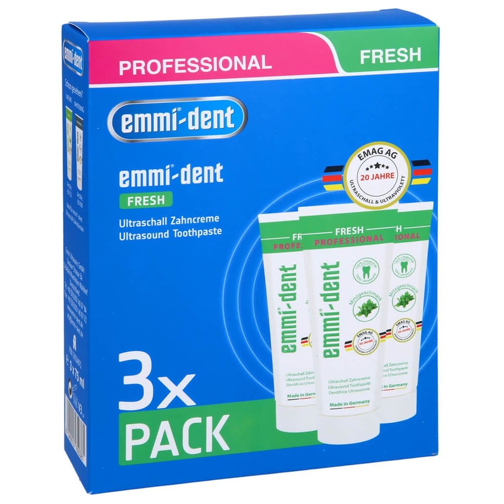 EMMI-DENT Ultraschall Zahncreme fresh Set