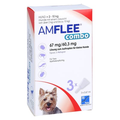 Amflee combo 67/60,3 mg Hunde 2-10 kg