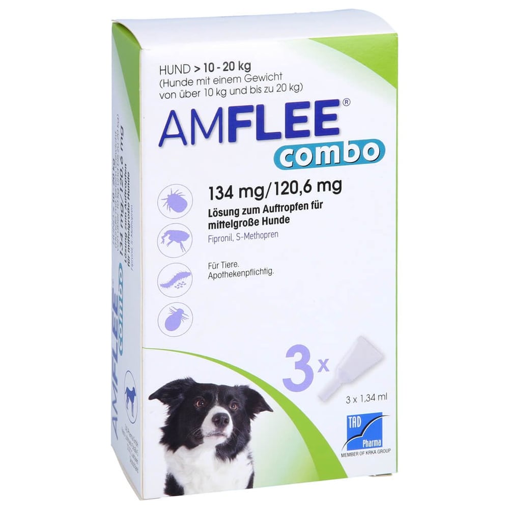 Amflee combo 134/120,6mg  Hunde 10-20kg