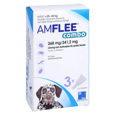 Amflee combo 268/241,2 mg Hunde 20-40 kg