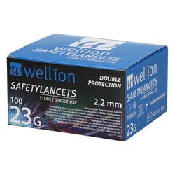 Wellion Safety Lancets 23G