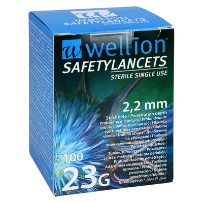 Wellion Safety Lancets 23G