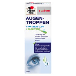 Doppelherz Augen-Tropfen Hyaluron 0.3% system
