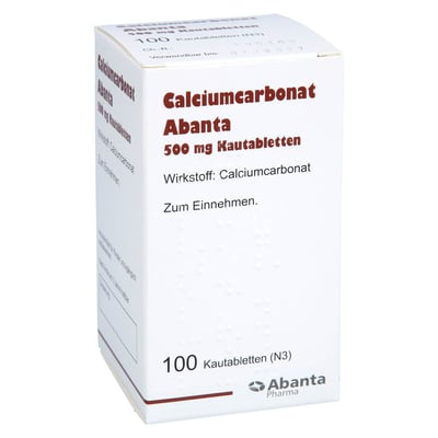 Calciumcarbonat Abanta 500 mg