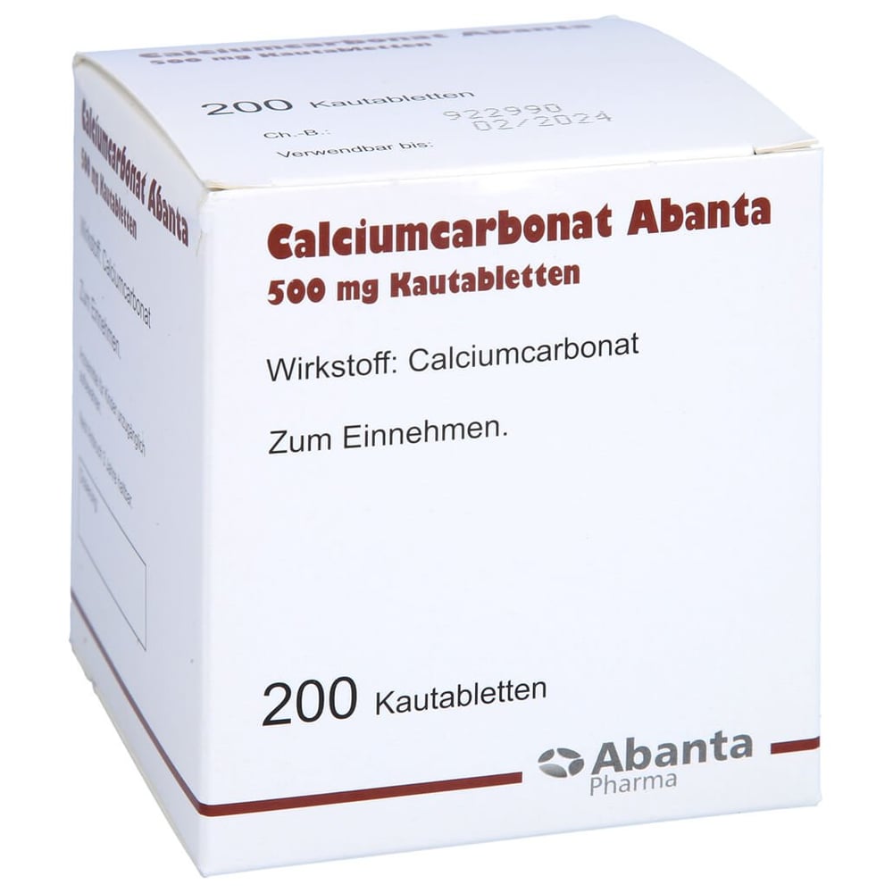 Calciumcarbonat Abanta 500 mg