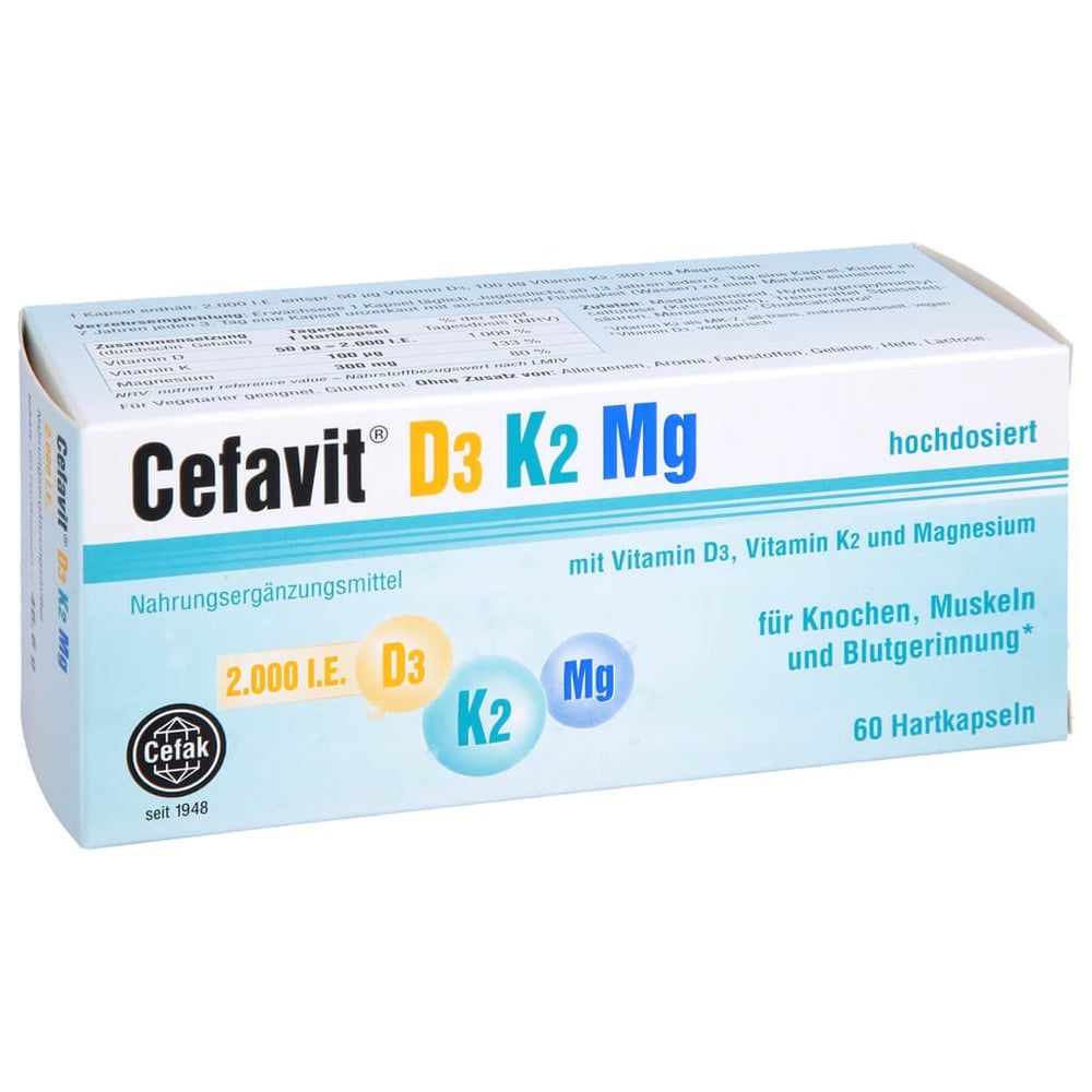 Cefavit D3 K2 Mg 2000 I.E.