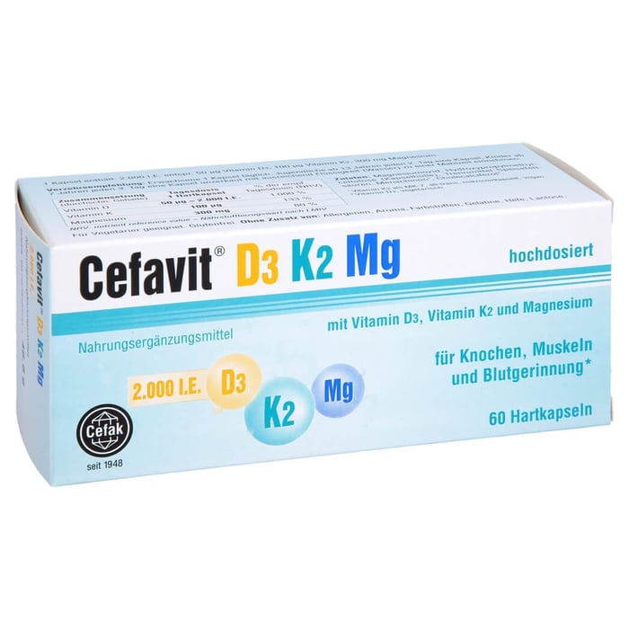 Cefavit D3 K2 Mg 2000 I.E.