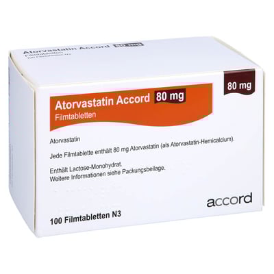 Atorvastatin Accord 80 mg