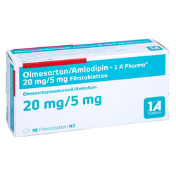 Olmesartan/Amlodipin-1A Pharma 20 mg/5 mg