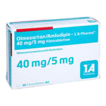 Olmesartan/Amlodipin-1A Pharma 40 mg/5 mg Produktbild 1