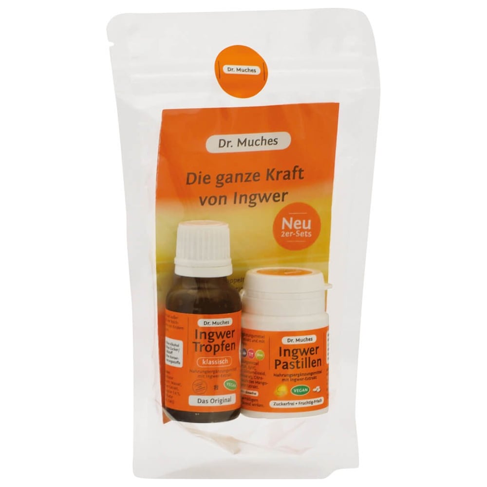 Ingwer Dr. Muches Kombipack Tropfen + Pastillen