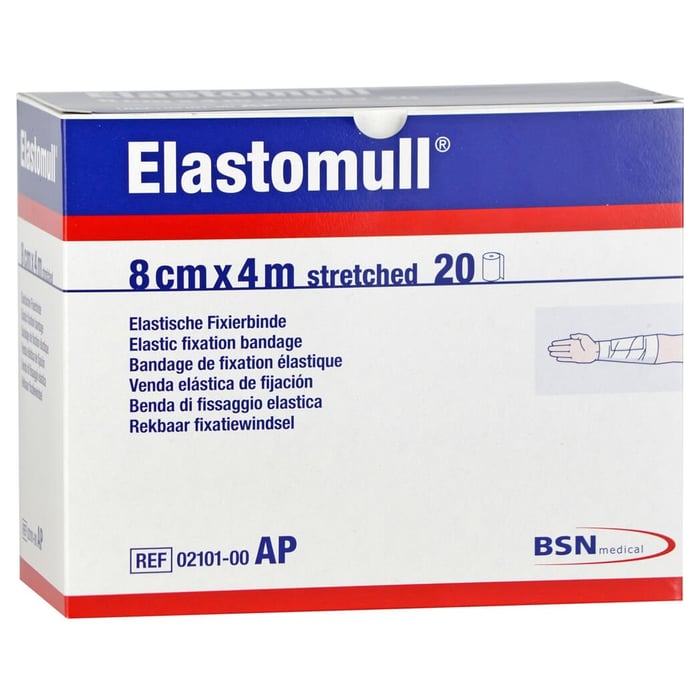 Elastomull 8 cmx4 m elast.Fixierb.