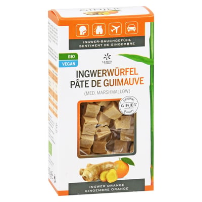Ingwer Ginjer Ingwerwürfel Orange Produktbild 1