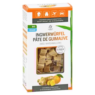 Ingwer GINJER Ingwerwürfel Orange