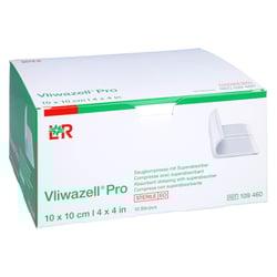 Vliwazell Pro superabsorb. steril 10x10 cm