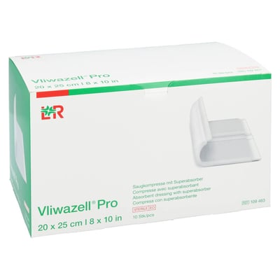 Vliwazell Pro superabsorb. steril 20x25 cm