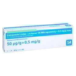 Calcipotriol comp-1A Pharma 50 Mikrogramm/g + 0,5 mg/g
