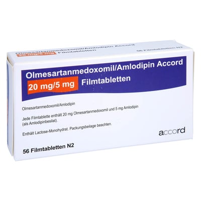 Olmesartanmedoxomil/Amlodipin Accord 20 mg/5 mg