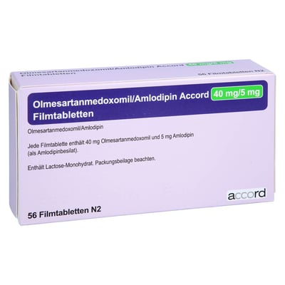 Olmesartanmedoxomil/Amlodipin Accord 40 mg/5 mg