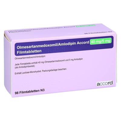 Olmesartanmedoxomil/Amlodipin Accord 40 mg/5 mg