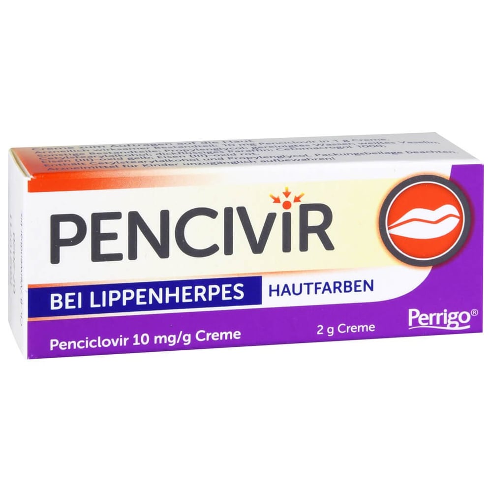 Pencivir bei Lippenherpes hautfarben