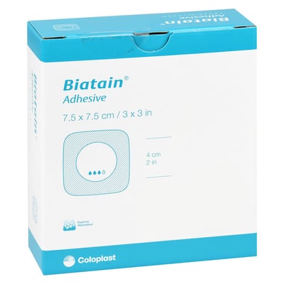 Biatain Schaumverband 7,5x7,5 cm selbst haftend Avitamed