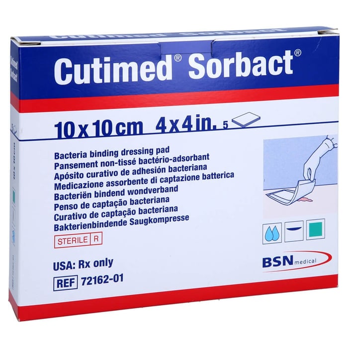Cutimed Sorbact Saug 10x10