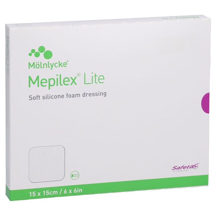 Mepilex Lite Schaumverband 15x15 cm steril