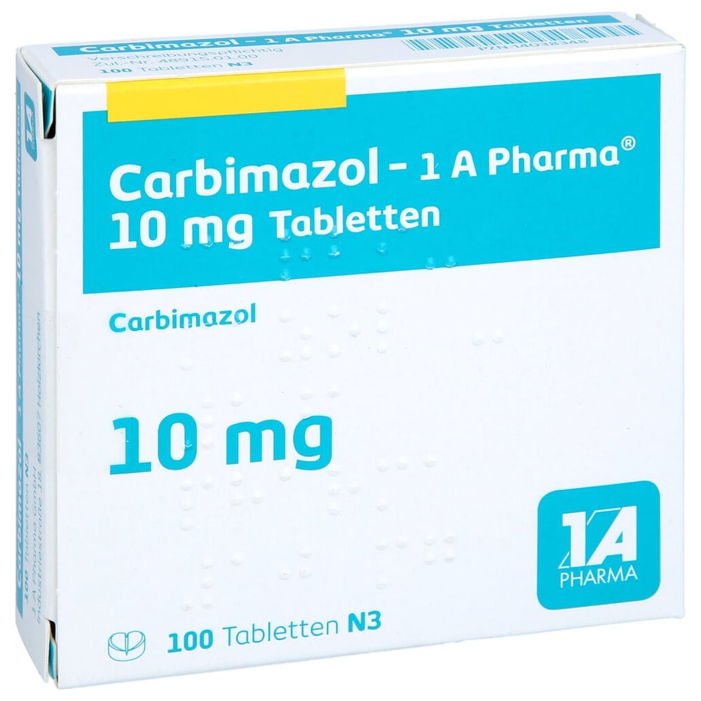 Carbimazol - 1 A Pharma 10 mg Tabletten