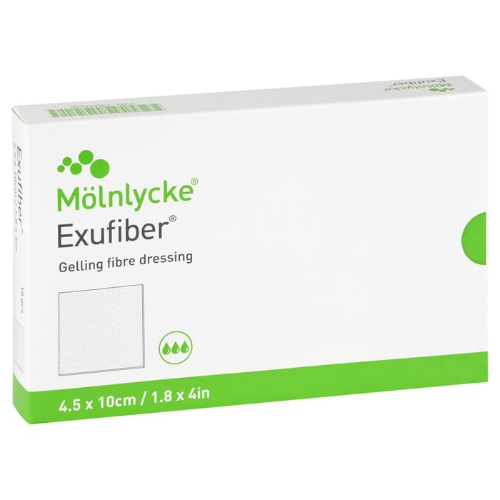 Exufiber 4.5x10 cm Verband