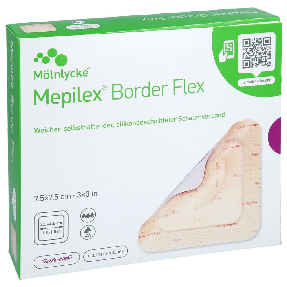 Mepilex Border Flex Schaumverb.haft.7,5x7,5 cm