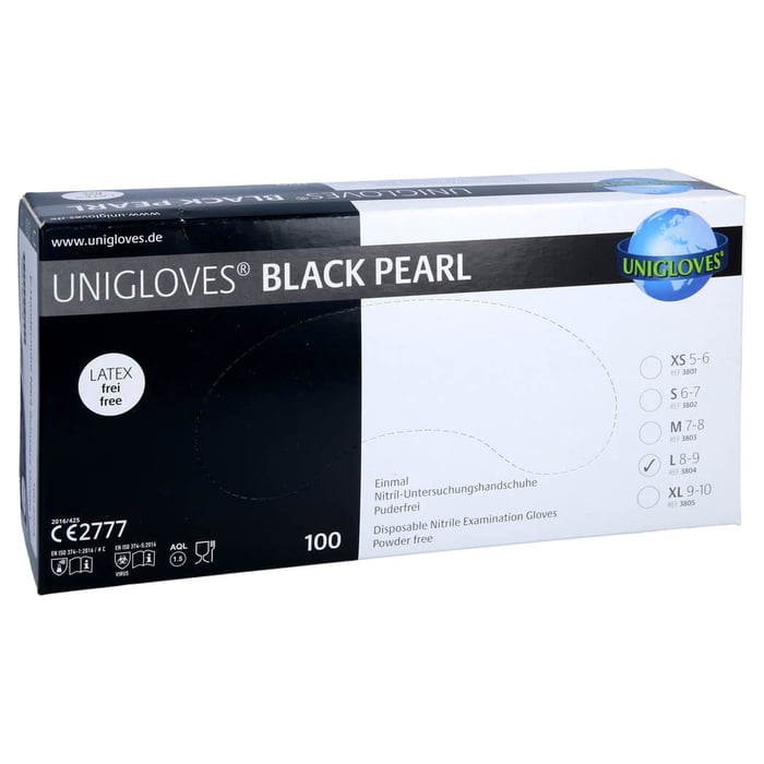 Einmal Handschuhe Nitril schwarz L