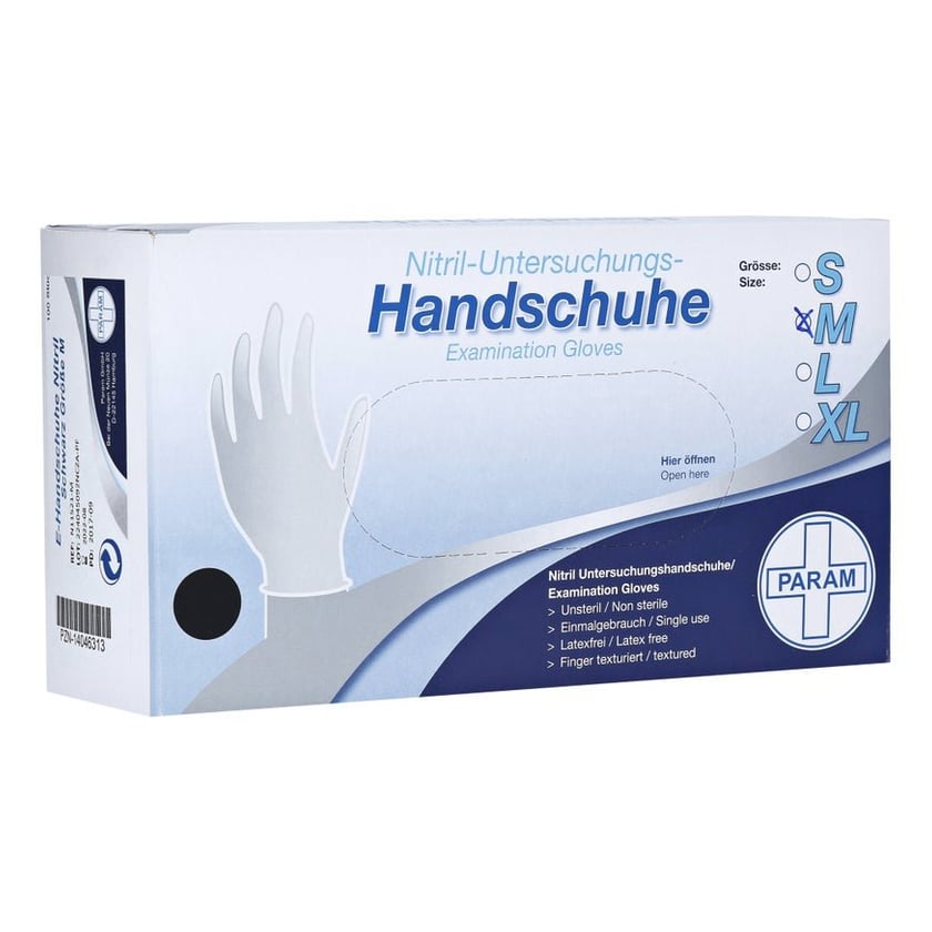 Einmal Handschuhe Nitril schwarz Größe M Produktbild 1