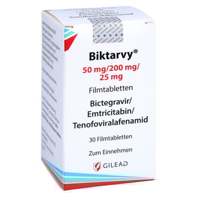 Biktarvy 50 mg/200 mg/25 mg Filmtabletten