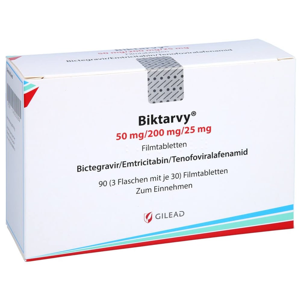 Biktarvy 50 mg/200 mg/25 mg Filmtabletten